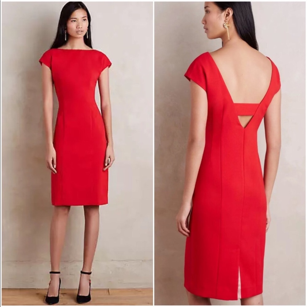 NWT Anthropologie Mauve Evangeline Sheath Dress